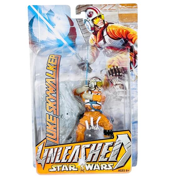 Star Wars Unleashed Luke Skywalker Series 7 Action Figure X-Wing Pilot Suit New - Picture 1 of 13